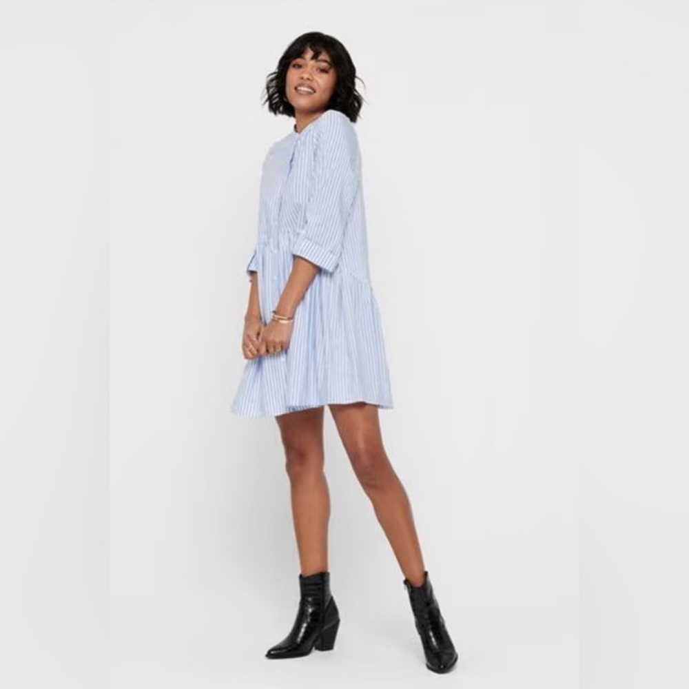 ONLY Blue Striped Women's mini Dress size 6 (38)
